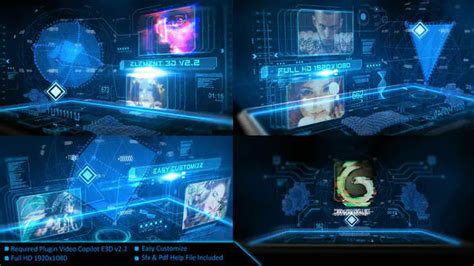 Hologram hud greeble 3 download vfx. VIDEOHIVE DIGITAL HOLOGRAPHIC INTRO » Free After Effects ...
