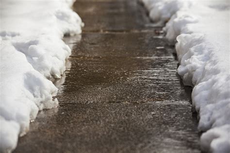 Shoveled Sidewalk After Snow Glendale