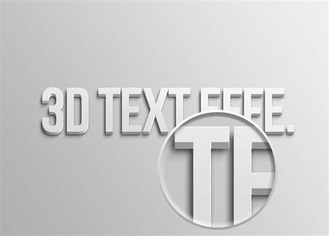 3d Free Smart Object Text Effect Psd