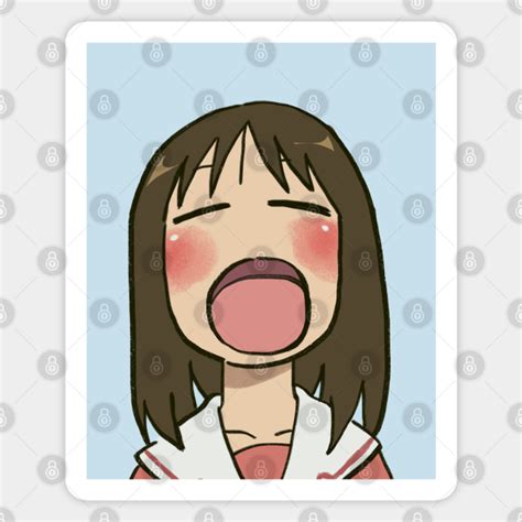 Osaka Yawning Cute Azumanga Daioh Meme Azumanga Daioh Magnet