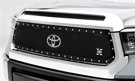 2018 2021 Tundra X Metal Grille Black 1 Pc Replacement Chrome Studs