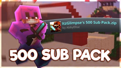 500 Sub Texture Pack Release Hypixel Bedwars Youtube
