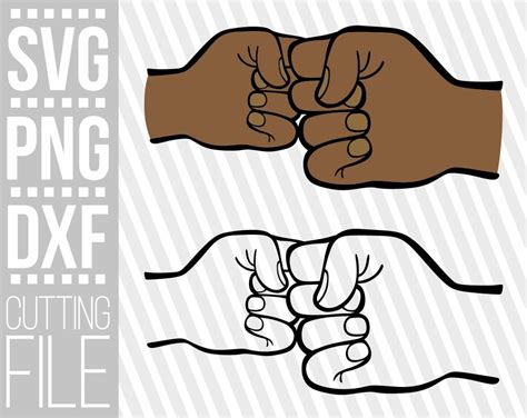 Father And Son Svg Fist Bump Svg Power Svg Punch Fingers Etsy
