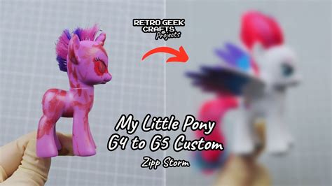 My Little Pony G4 To G5 Custom Zipp Storm Rehair Repaint And Sculpting