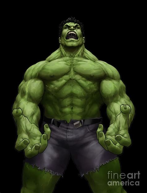 Angry Hulk Digital Art By Diego August Fine Art America