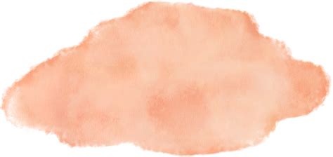 Peach Watercolor Splash And Brush Stroke Clipart Collection For