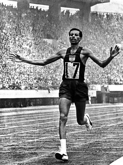 Abebe Bikila Wins His Second Olympic Marathon In Tokyo In 1964