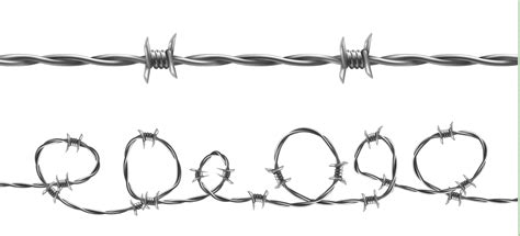 Barbed wire seamless pattern vector illustration - Download Free