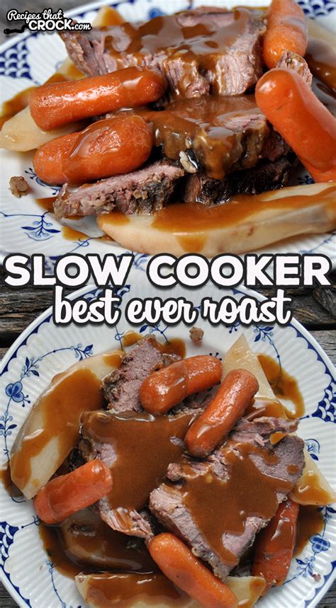 Tomato sauce is best cooked low and slow—and this slow cooker recipe gets it right. Best Ever Slow Cooker Roast - Recipes That Crock!