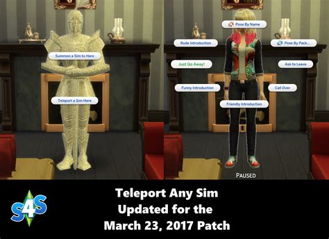 My Sims 4 Blog Updated Teleport Any Sim Mod By Andrew