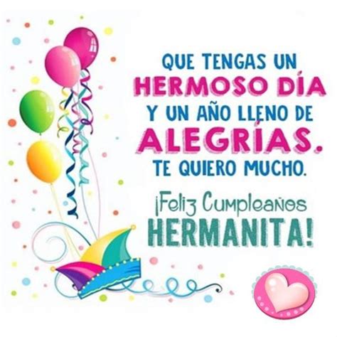 Compartir 80 Imagen Felicitaciones Cumpleaños Hermana Viaterramx