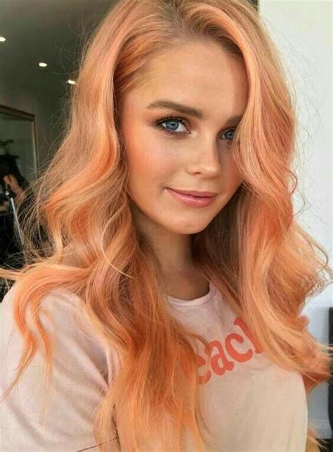 Peine 148 Pastel Orange Hair Hair Color Orange Peach Hair Colors