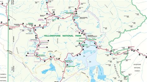 Yellowstone National Park Map Nps Map Hike Wyoming Bike Wyoming
