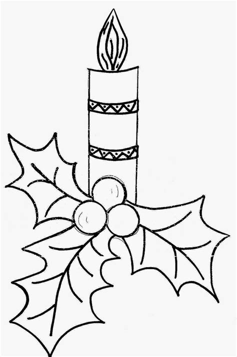 Dibujos Para Colorear De Velas De Navidad Trato O Truco