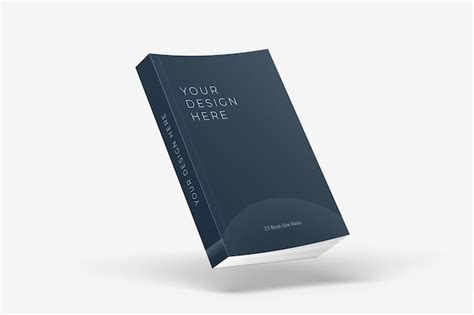 Premium Psd Realistic Floating Soft Cover Book Mockup