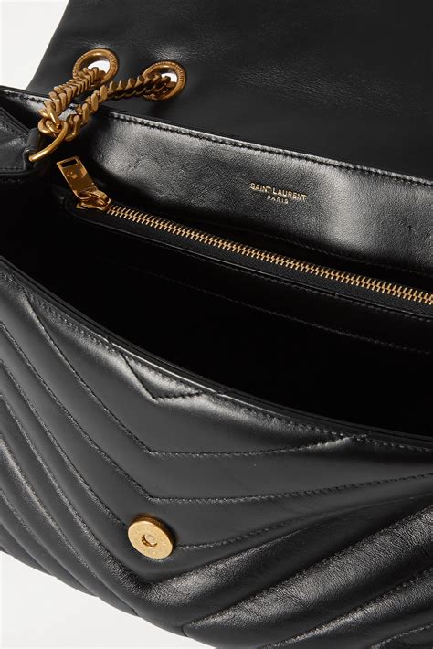 Black Loulou Medium Quilted Leather Shoulder Bag Saint Laurent Net