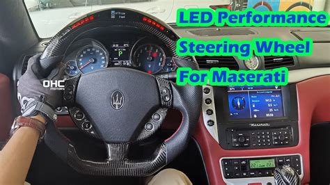Led Steering Wheel Maserati Performance How It Works Youtube