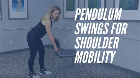 Pendulum Swings Shoulder Mobility Exercise Core Chiropractic Youtube