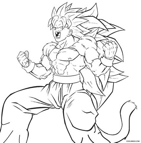 Goku Ssj4 Coloring Pages At Getdrawings Free Download