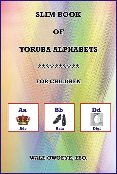 Slim Book Of Yoruba Alphabets Ebook