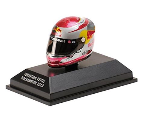 Sebastian vettel always comes up with amazing helmet designs, he had over 150 different helmets in 250 formula one races. 1/8 SEBASTIAN VETTEL HELMET COLLECTION - F1 MINICHAMPS