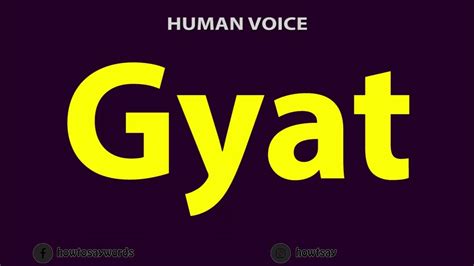 How To Pronounce Gyat Youtube