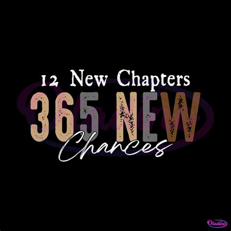 12 New Chapters 365 New Chances Svg