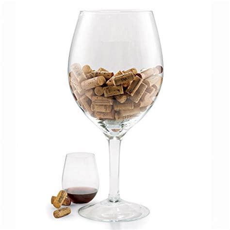 Oversized Extra Large Giant Wine Glass 33 5 Oz Holds A Full Bottle Of Wine Micromally