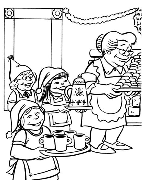 Claus face page free mrs. Mrs Claus Coloring Pages - GetColoringPages.com