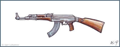 More buying choices $1.80(47 used & new offers). Drawing of a Russian Rifle AK 47