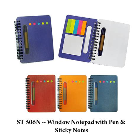 St 506n Window Notepad With Pen And Stickey Notes Twinlink Services