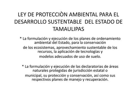 ley de protecciòn ambiental