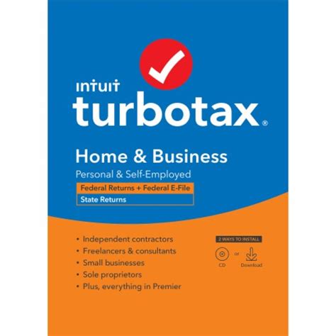Intuit Turbotax Home Business Tax Software Ct Kroger