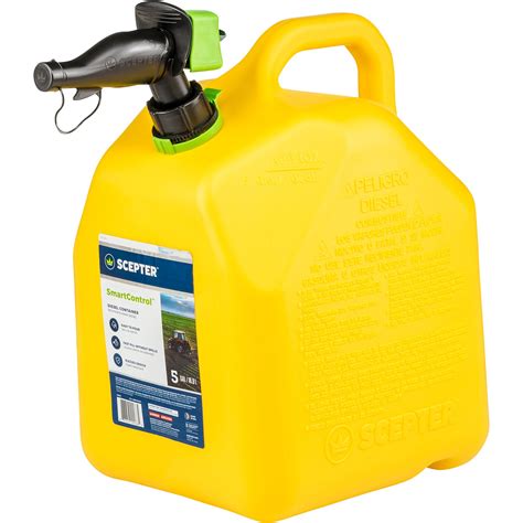 Scepter Smart Control Diesel Fuel Can — 5 Gallon Yellow Model