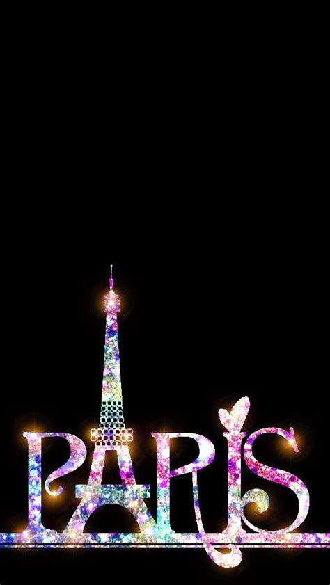 Glittery Paris Lights Made By Me Colorful Glitter Backgrounds