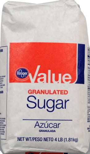 Kroger Value Granulated Sugar 4 Lb Kroger