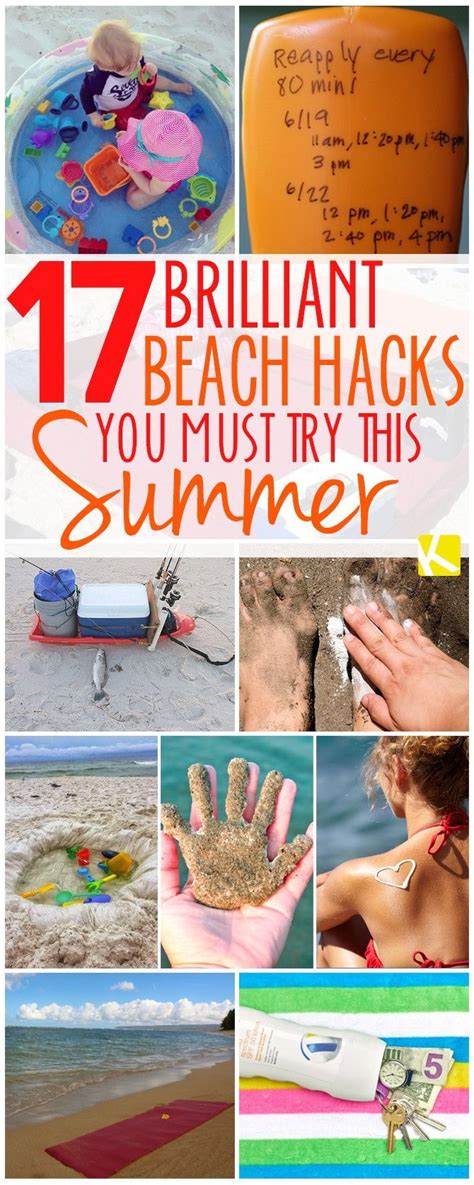 17 Brilliant Beach Hacks You Must Try This Summer With Images Beach