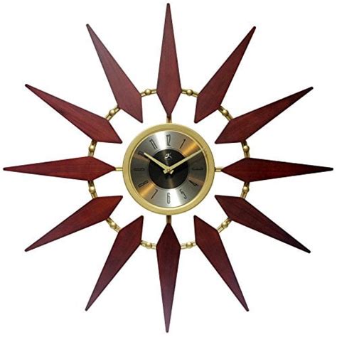 Orion Mid Century Modern Starburst Wall Clock Mid Decco