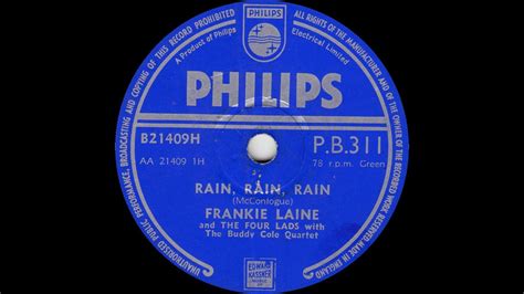 Frankie Laine Rain Rain Rain YouTube