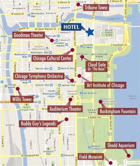 Printable Chicago Tourist Map Take A Look At Our Detailed Itineraries