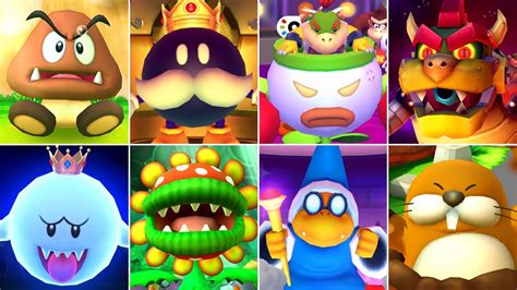 Mario Party Star Rush All Bosses No Damage Youtube