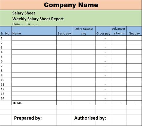 Salary Worksheet Excel Worksheets For Kindergarten