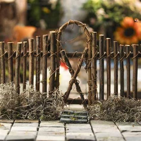 Woodland Twig Garden Fence Fairygardening Miniature Fairy Gardens