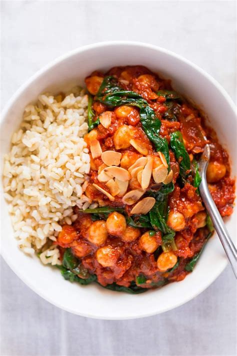 Spanish Chickpea Spinach Stew Is A Meal Prep Winner Veggie Recipes