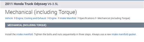 Intake Manifold Torque Specification Needed I Need Torque