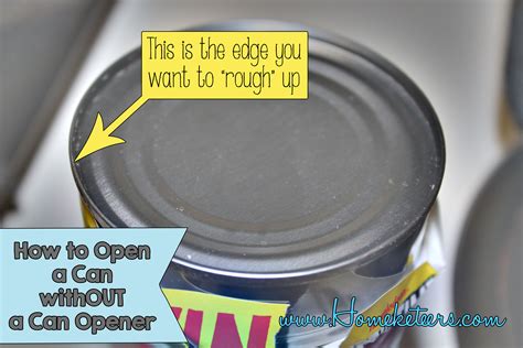 Did You Know ~ How To Open A Can Without A Can Opener