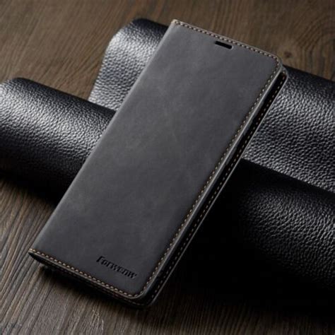 Genuine Trendex Vintage Leather Wallet Flip Card Case Cover For Samsung