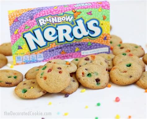 Rainbow Nerds Cookie Bites Colorful Nerds Candy Cookies Recipe