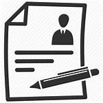 Resume Cv Icon Icons Contract Document Clipart