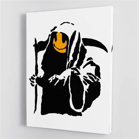 Banksy Grim Reaper Canvas Print Or Poster Canvas Art Rocks